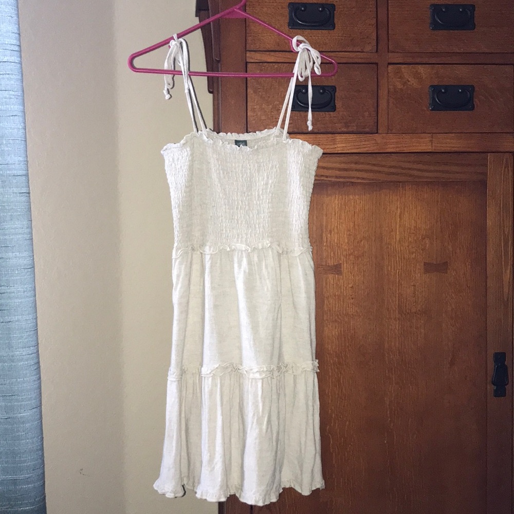 • ruched tie dress •